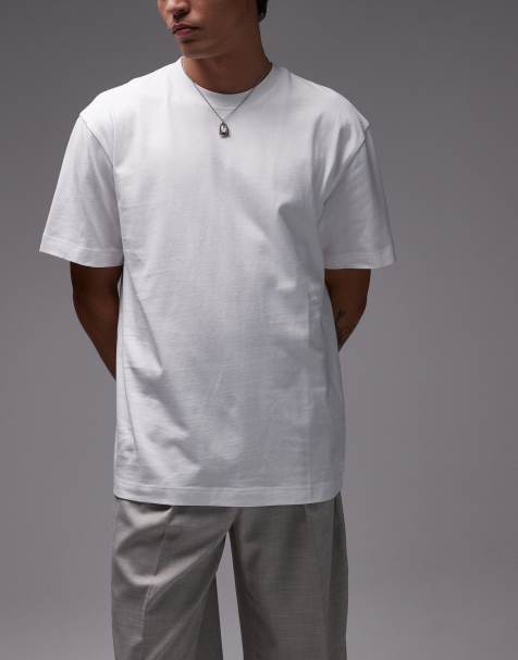 Topman 3-pack oversized fit T-shirts in white - view 1