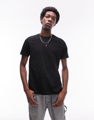 Topman 3-pack Regular Fit T-shirts In Black