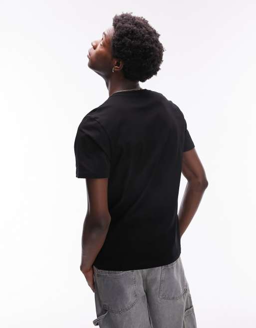 Topman 3 pack regular essentials t-shirt in black