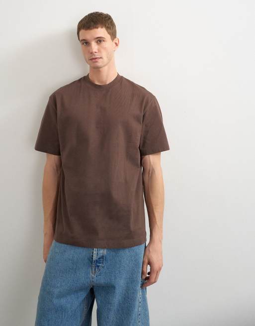 Topman 3 pack relaxed fit t-shirt in black, ecru and brown, 2 of 8