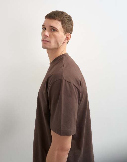 Topman 3 pack relaxed fit t-shirt in black, ecru and brown, 4 of 8
