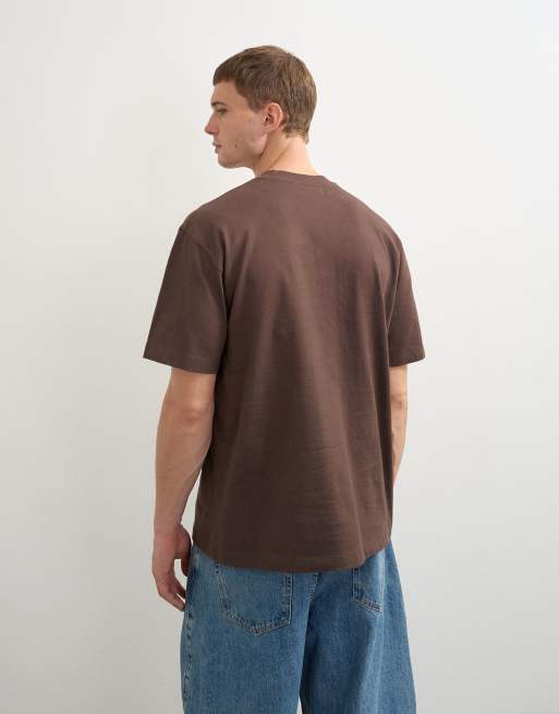 Topman 3 pack relaxed fit t-shirt in black, ecru and brown, 5 of 8