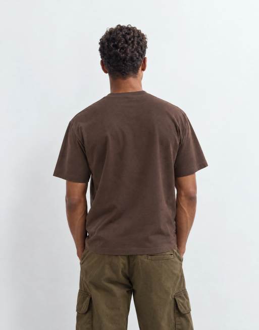 Topman 3 pack relaxed fit t-shirt in black, ecru and brown, 6 of 8