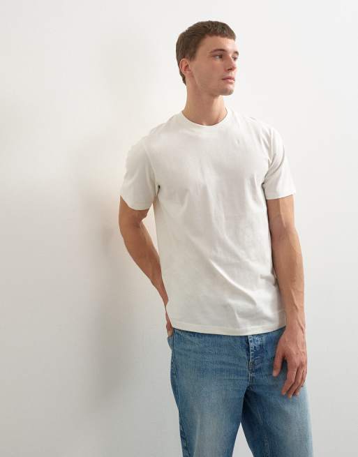 Topman 5 pack classic fit t-shirt in black, charcoal, ecru, khaki and burgundy, 2 of 5