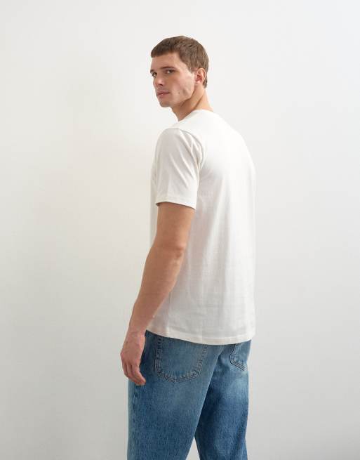 Topman 5 pack classic fit t-shirt in black, charcoal, ecru, khaki and burgundy, 5 of 5