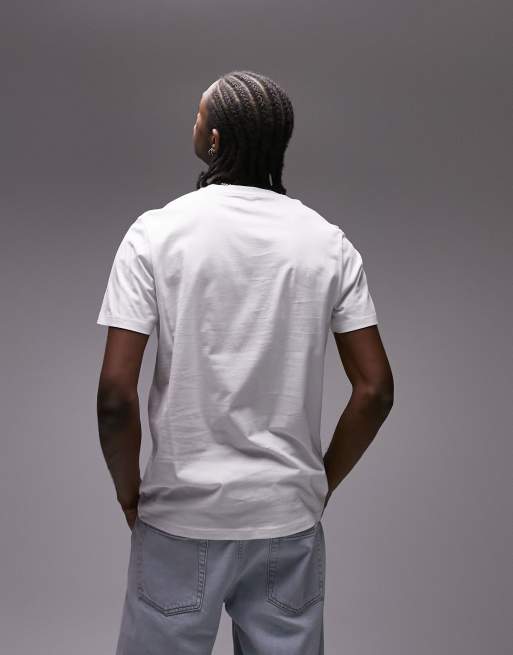 Topman 5 pack classic fit t-shirt in black, white, ecru, burgundy and dark green, 2 of 4