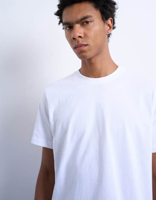 Topman 5 pack classic fit T-shirt in black, white, ecru, dark brown and charcoal, 5 of 5