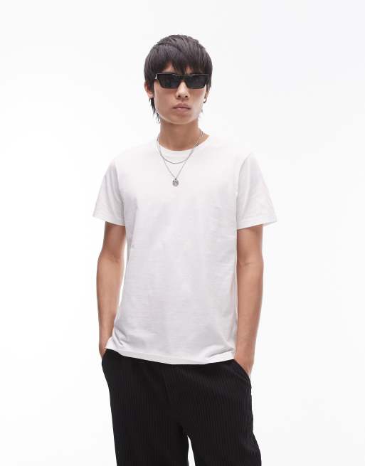 Topman 5 pack classic t-shirts in black, white and heathered ice gray