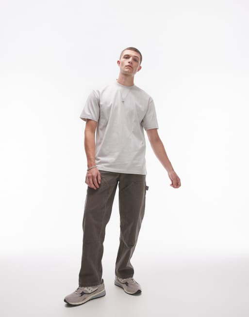 Topman 5 pack oversized t-shirt in black, white, grey, brown and rust