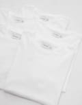 Topman 5 pack regular t-shirt in white