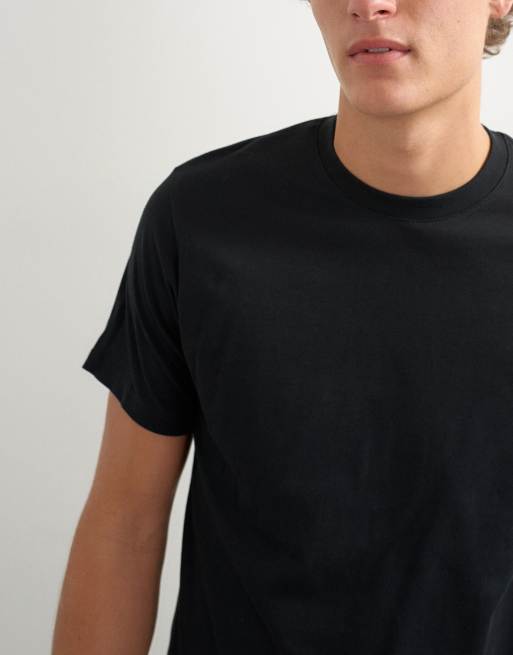 Topman 5-pak T-shirts i classic fit i navy, råhvid, brun, beige og sort, 3 af 5