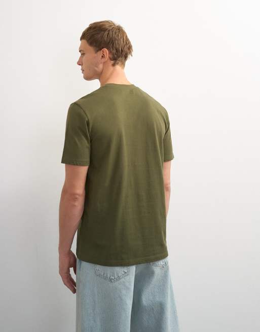Topman 5er-Pack T-Shirts in Classic Fit in Schwarz, Weiß, Stone, Marineblau und Khaki, 5 von 7