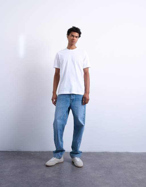 Topman – 5er-Pack T-Shirts in Schwarz, Weiß, Braun, Marineblau und Anthrazit mit klassischer Passform, 2 von 5