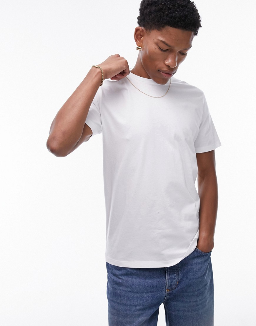 Topman 7 pack classic fit t-shirt in white