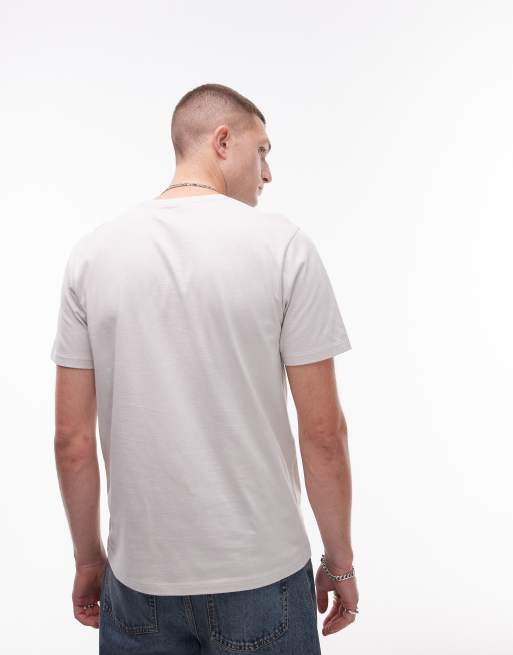 Topman 7 pack classic t-shirt in black, white, stone, brown, charcoal, navy and green, 4 of 4
