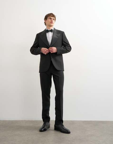 Topman - Abito slim stile smoking nero - view 1