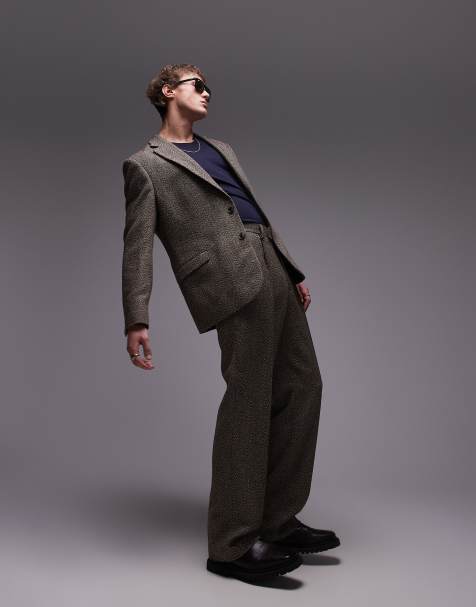 Topman - Abito testurizzato marrone - view 1