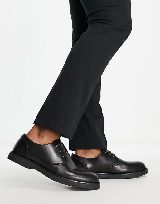 Topman angus derby lace up shoes in black | ASOS