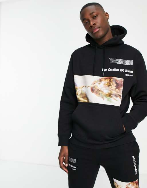 Topman - APOH - Michelangelo hoodie in zwart