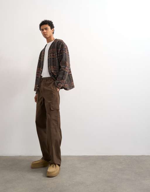 Topman - Baggy brune cargobukser, 2 af 5