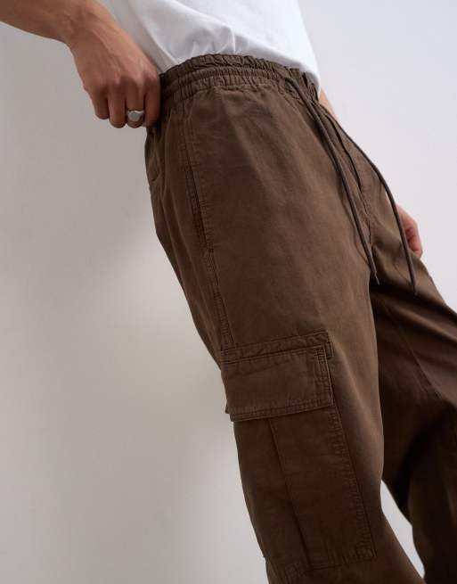 Topman - Baggy brune cargobukser, 4 af 5