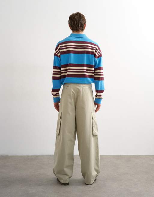 Topman - Baggy cargobroek in stone, 3 van 5