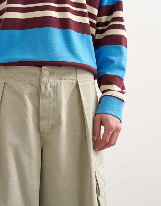 Topman - Baggy cargobroek in stone, 5 van 5