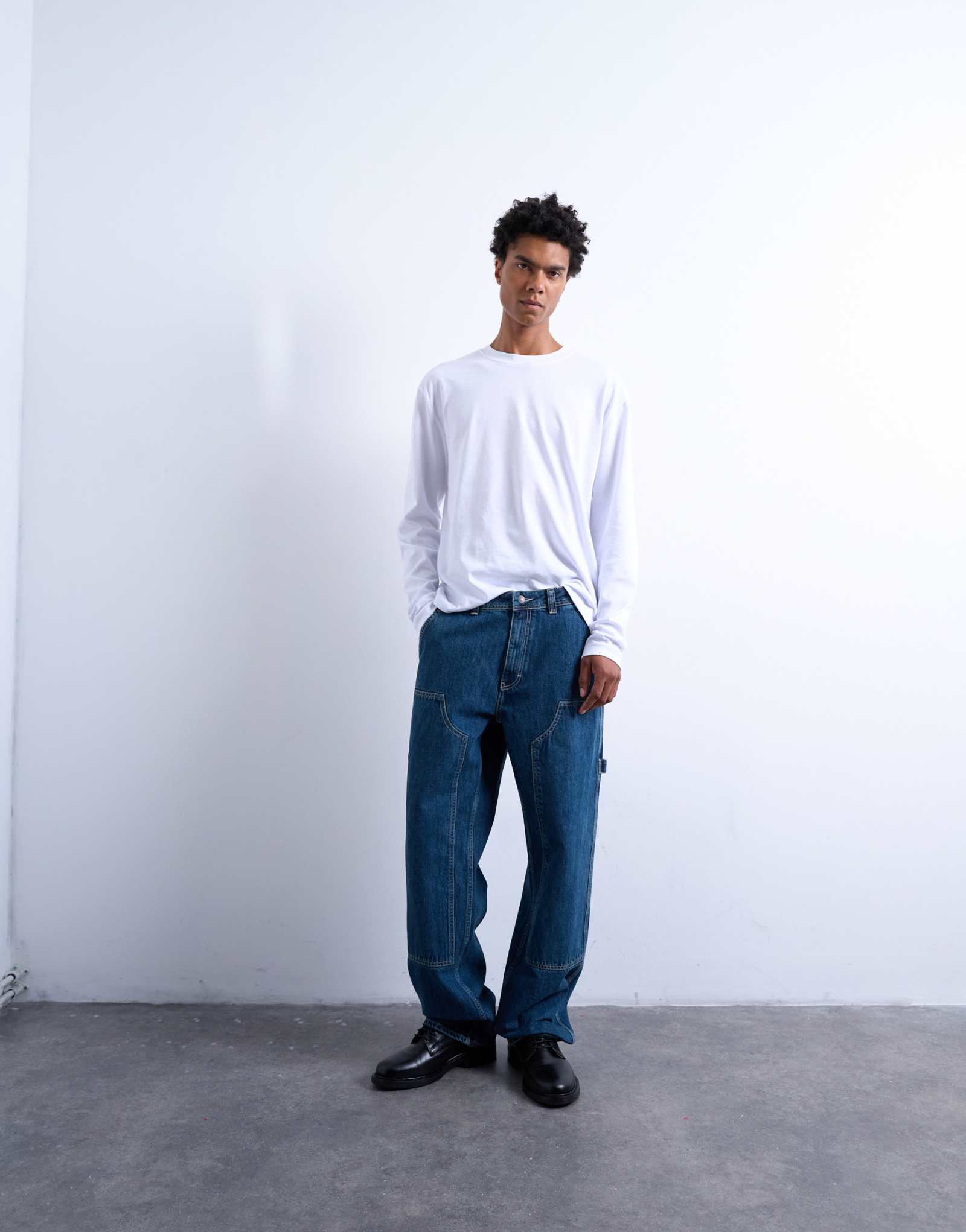 Мешковатые джинсы carpenter от Topman после средней стирки