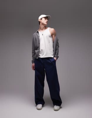 Topman Baggy Fit Chino Twill Pants