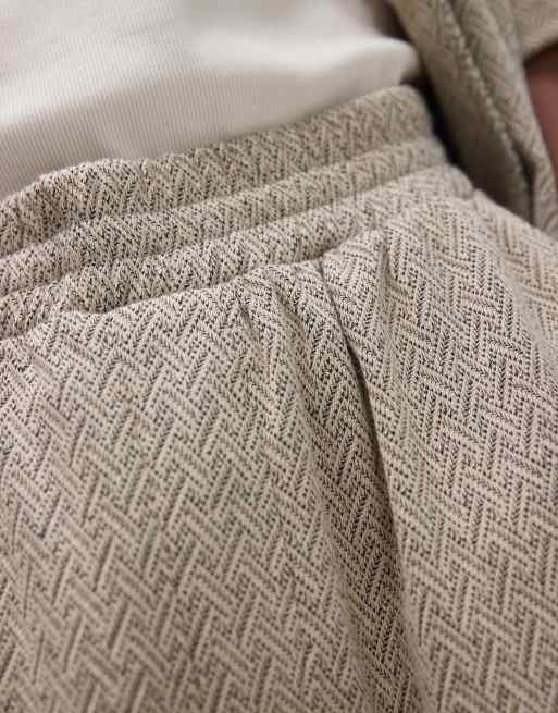  Topman baggy fit fit trackies with textured jacquard in sage, 5 of 5