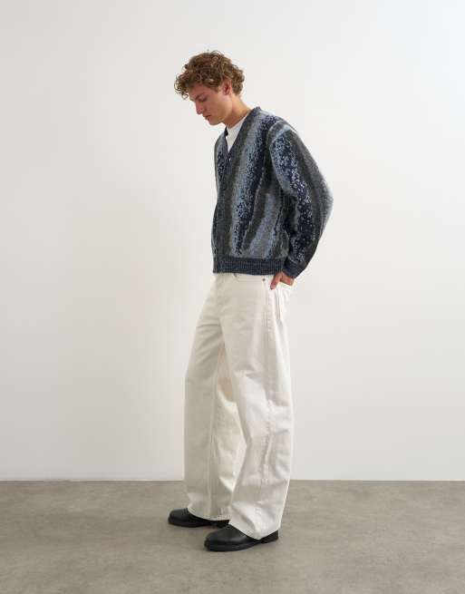 Topman baggy fit-jeans i hvid, 2 af 5