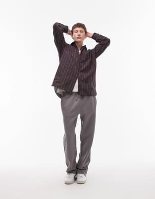 baggy fit sweatpants in charcoal-Gray