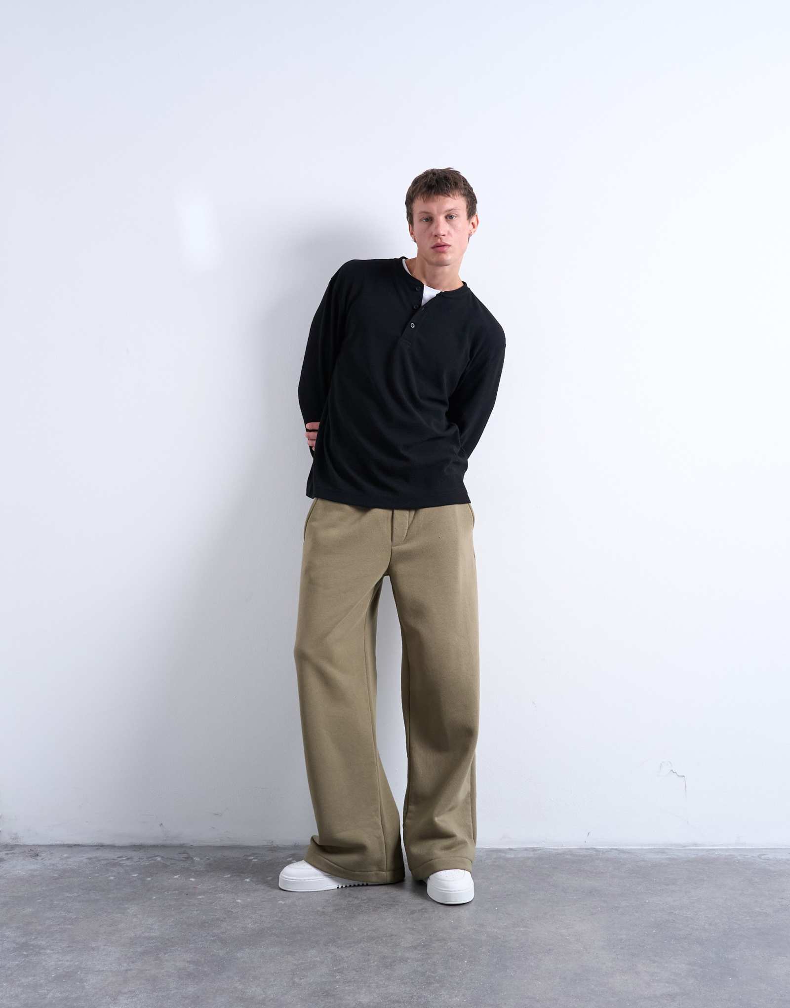 Спортивные брюки Topman мешковатого покроя цвета хаки