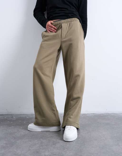 Topman baggy fit trackies in khaki, 3 of 5