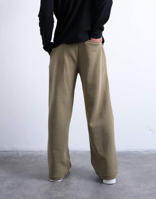 Topman baggy fit trackies in khaki, 5 of 5