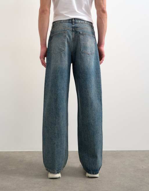 Topman – Baggy-Jeans aus festem Denim in mittlerer Waschung mit Tönung, 4 von 7