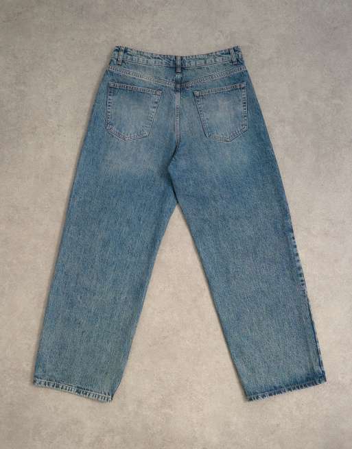 Topman – Baggy-Jeans aus festem Denim in mittlerer Waschung mit Tönung, 7 von 7