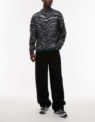 Topman Baggy Jeans In Black