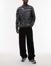 AllSaints Redact oversized embroidered logo T-shirt in dusty light brown