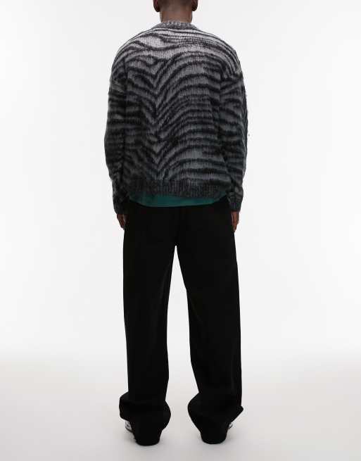Topman baggy jeans in black