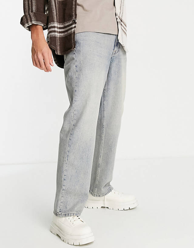 Topman - baggy jeans in light wash tint