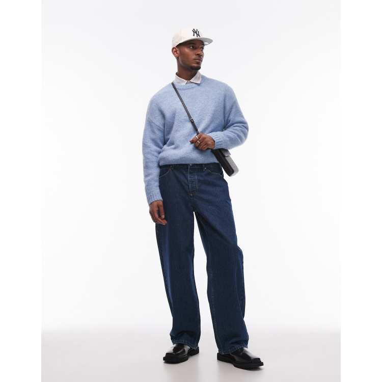 menes Dirty Mid Blue Baggy Jenans mサイズ menes Dirty Mid Blue Baggy Jenans mサイズ JHYQ Dirty Mid