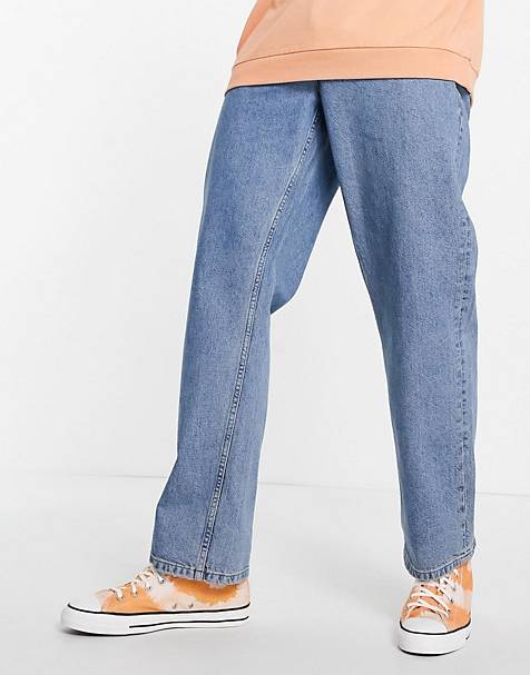 Herren Bekleidung Jeans Enge Jeans schmale stacker-jeans in Blau für Herren TOPMAN Denim 