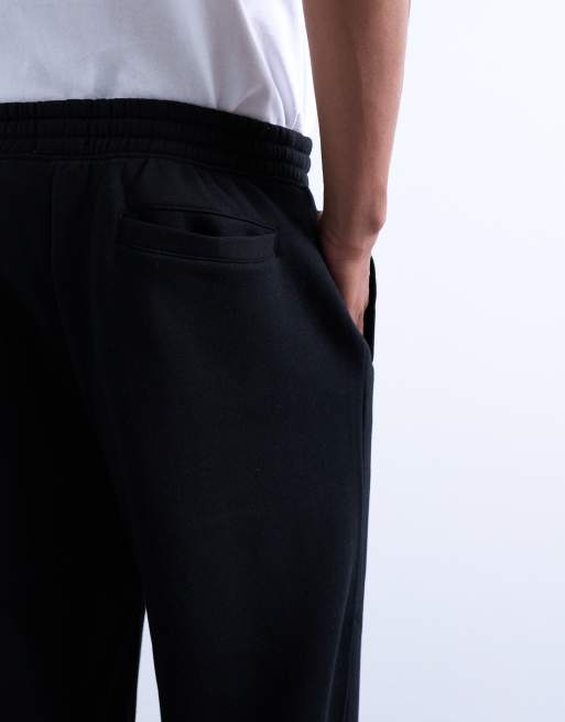 Topman baggy leg jogger in black