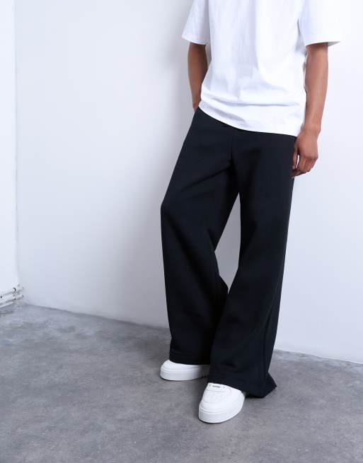 Topman baggy leg jogger in black