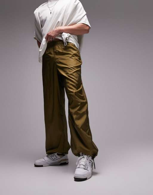 Mens baggy khaki store pants