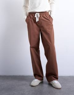 Baggy ripstop trouser in brown