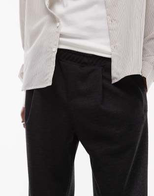 TOPMAN BAGGY TEXTURED SWEATPANTS 