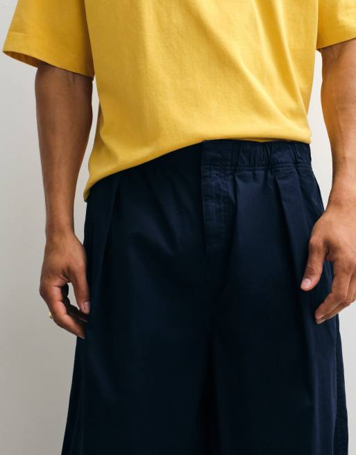 Topman balloon fit ripstop shorts in navy | ASOS