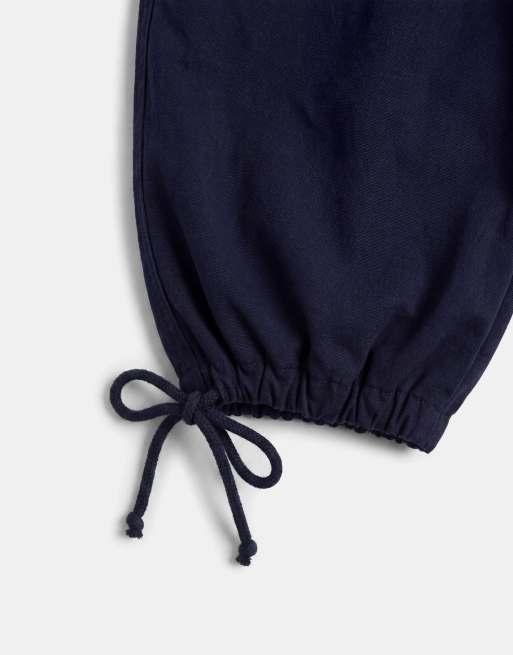 Topman balloon fit ripstop shorts in navy, 9 of 9